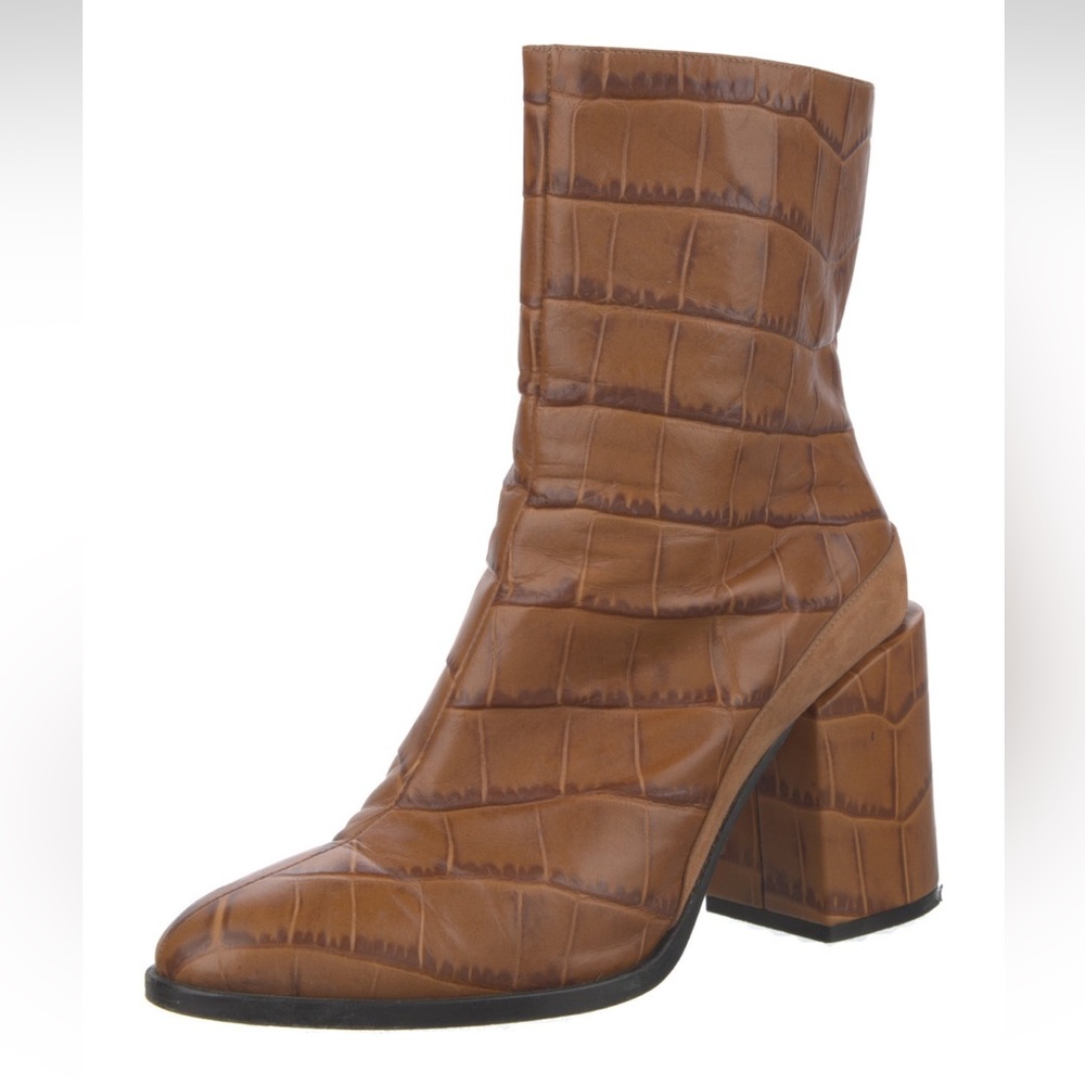 Dear Frances Spirit Boots in Brown Croc